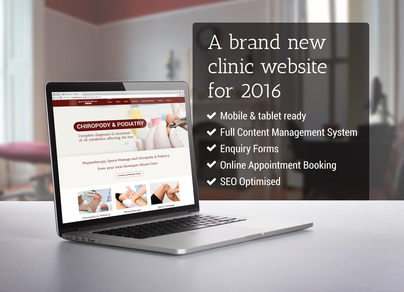 Podiatry Clinic website
